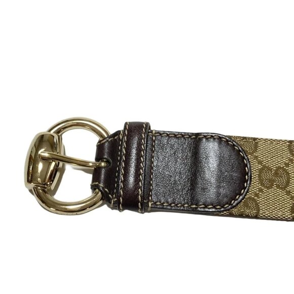 GUCCI - Beige Jacquard Belt 215-031125 - Picture 3 of 5